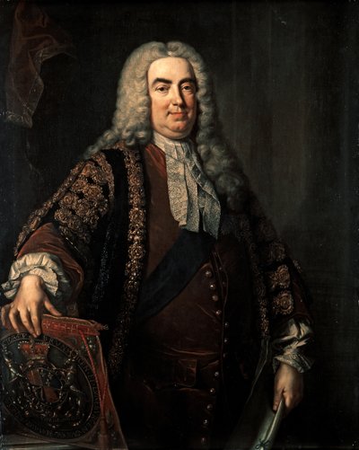 WALPOLE Robert: Primeiro Conde de Oxford (1676-1745), c.1740 (óleo sobre tela) de Jean Baptiste Vanloo