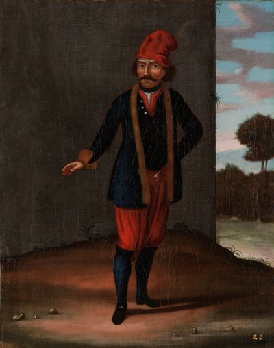 Homem da Ilha de Kithnos (Thermia) de Jean Baptiste Vanmour (workshop of)
