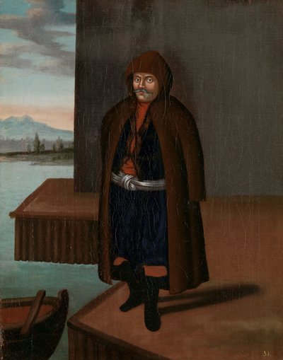 Homem da Ilha de Patmos de Jean Baptiste Vanmour (workshop of)