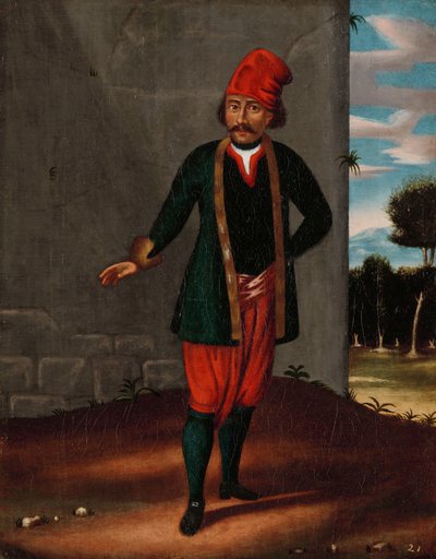 Homem da Ilha de Tinos de Jean Baptiste Vanmour (workshop of)