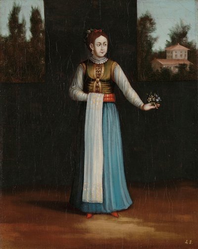 Mulher da costa albanesa de Jean Baptiste Vanmour (workshop of)