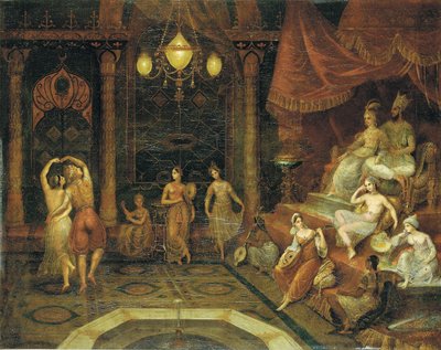 Divertindo o sultão de Jean Baptiste Vanmour