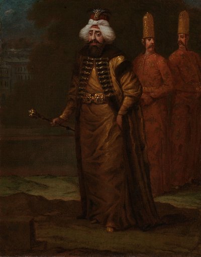 Sultão Ahmed III, c.1727-30 de Jean Baptiste Vanmour