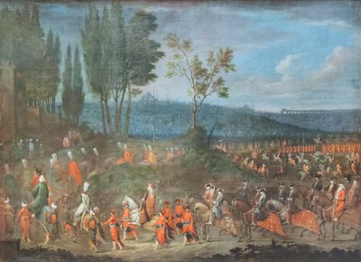 A procissão de embaixadores de Jean Baptiste Vanmour