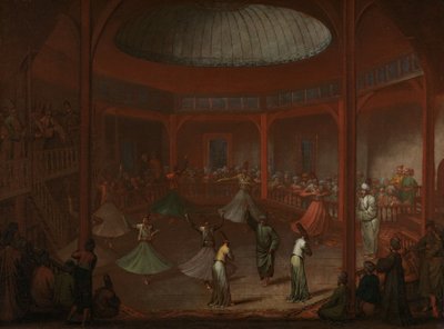 Dervixes Rodopiantes, c.1730 de Jean Baptiste Vanmour