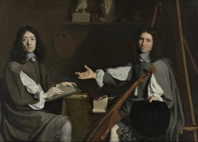 Duplo retrato de ambos os artistas de Jean Baptiste de Champaigne