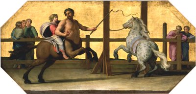 A educação de Aquiles: a lição de equitação, século XVII de Jean Baptiste de Champaigne