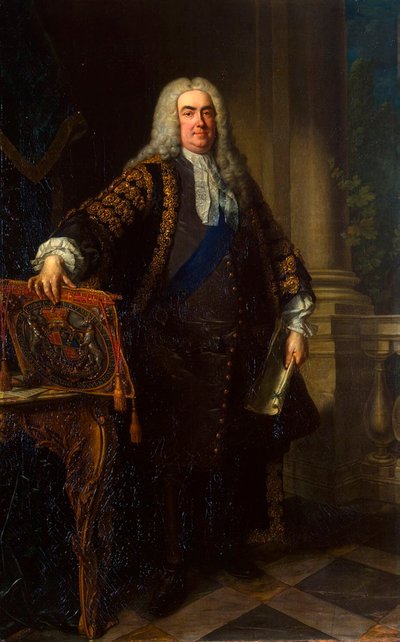 Porträt von Sir Robert Walpole, 1. Earl of Orford (1676-1745) (1740) von Jean Baptiste van Loo