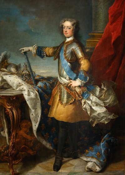 Retrato do rei Luís XV 1710-1774, ca 1723-1724 de Jean Baptiste van Loo