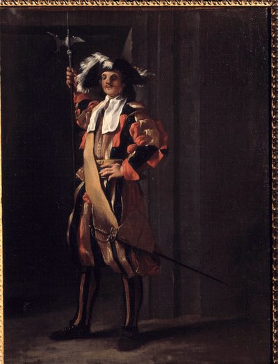A Suíça da Guarda Pontifícia Pintura de Jean Barbault (1718-1762). Século XVIII. Besancon, Museu de Belas Artes de Jean Barbault