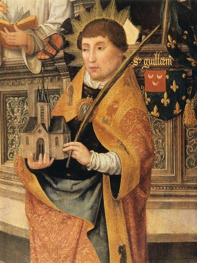 Detalhe da anunciação, 1516-1517 de Jean the Elder Bellegambe