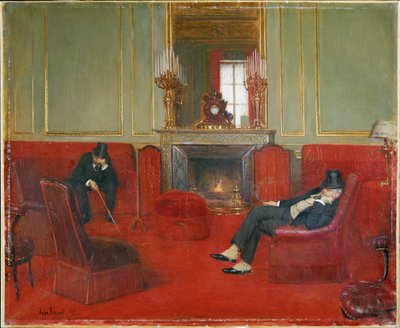 O círculo (óleo sobre tela) de Jean Beraud