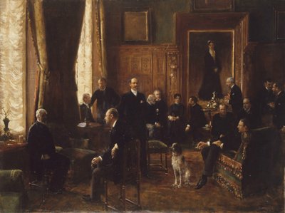 O salão da Condessa Potocka, 1887. de Jean Beraud