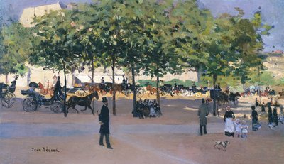 Promenade em uma tarde de domingo, Paris de Jean Beraud
