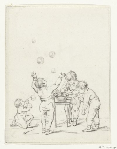 Crianças com bolhas de ar de Jean Bernard