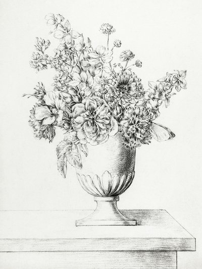 Flores num vaso de Jean Bernard