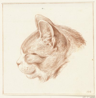 Cabeça de um gato, à esquerda de Jean Bernard