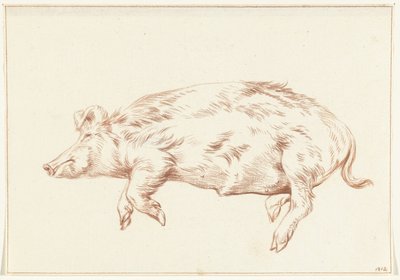 Porco mentiroso, à esquerda de Jean Bernard
