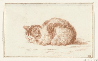 Gato reclinado, esquerda de Jean Bernard