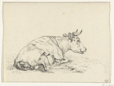 Vaca reclinada, para a direita de Jean Bernard