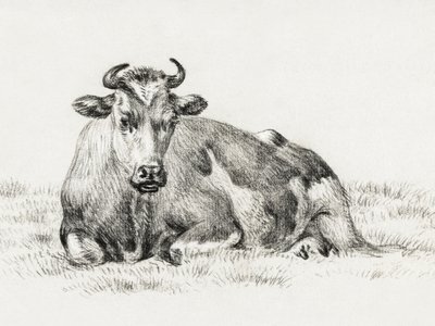 Vaca Deitada (1825) de Jean Bernard