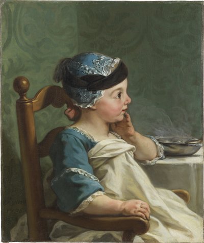 Garcon dans une chaise haute - Boy in a Child