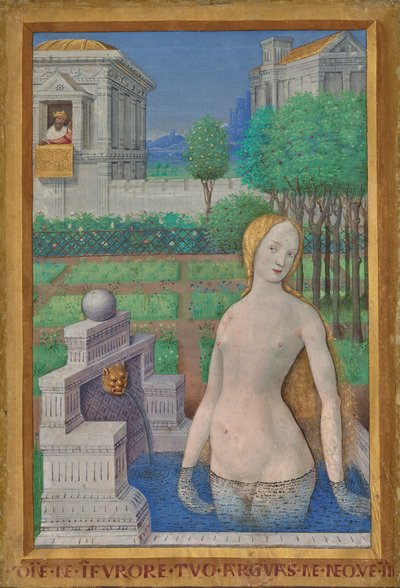 Betsabé a banhar-se de Jean Bourdichon