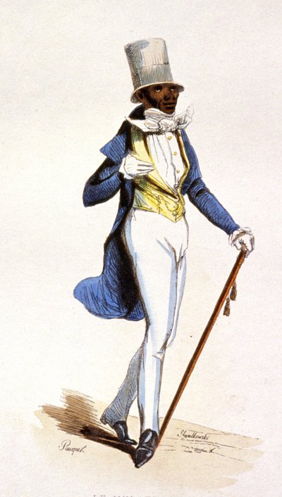 Um mulato nas Antilhas francesas, c.1850 (gravura) de Jean Charles (1800 79) Pauquet