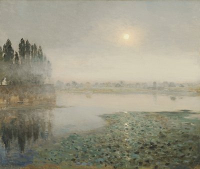 Névoa no rio, c.1889 de Jean-Charles Cazin