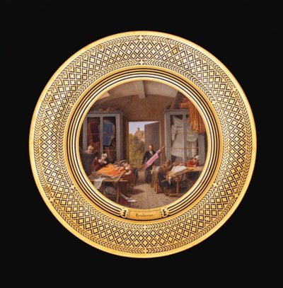 Bordadeira, c.1820-35 de Jean Charles Develly