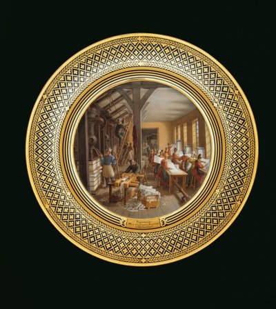 Papelaria, c.1820-35 (porcelana) de Jean Charles Develly