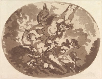 Vênus e Cupido, 1766. de Jean Claude Richard Saint Non