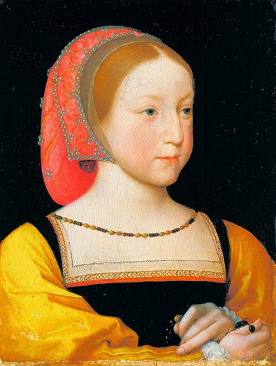 Francês: Portrait de Charlotte de Valois Retrato de Charlotte de França de Jean Clouet