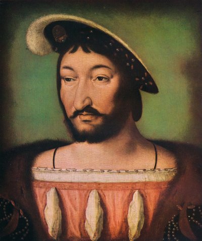 Retrato de François I da França, século XVI. de Jean Clouet