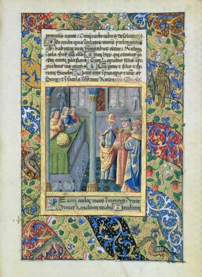 Senhora Lat. QvI126 A Ordem do Velocino de Ouro das Horas de Louis d&39;Orleans, 1469 de Jean Colombe