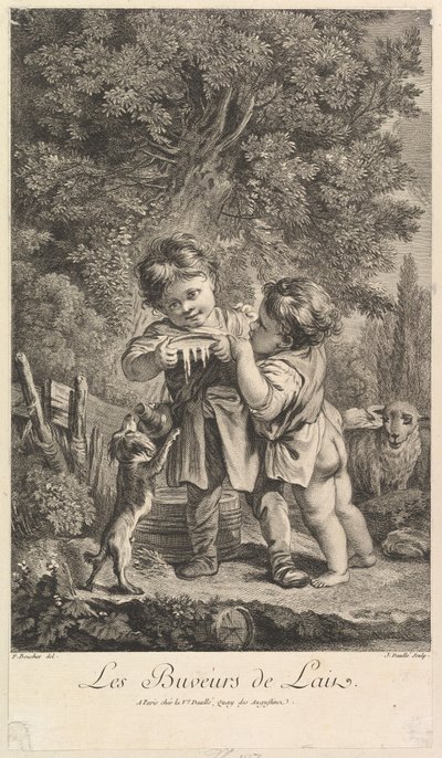 Beber Leite, século XVIII. de Jean Daullé