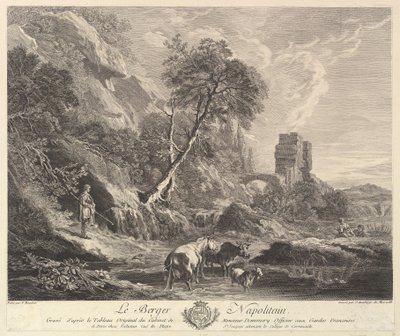 Neapolitan Shepherd, 1758. de Jean Daullé