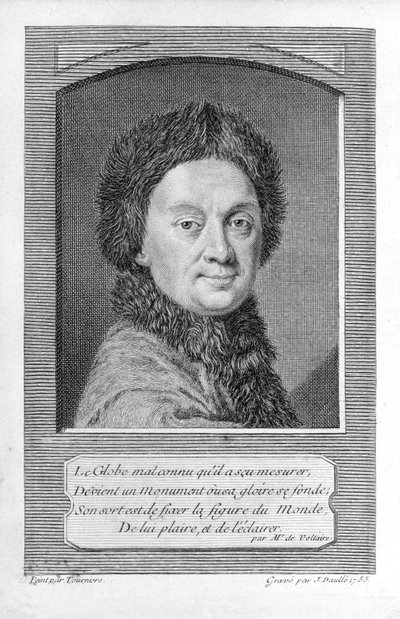 Pierre-Louis Moreau de Maupertuis, astrônomo (1698 - 1759). de Jean Daullé