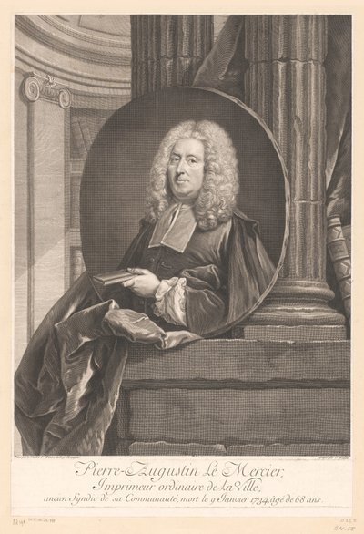 Portret van Pierre-Augustin Le Mercier
Pierre-Augustin Le Mercier (título sobre o objecto) de Jean Daullé
