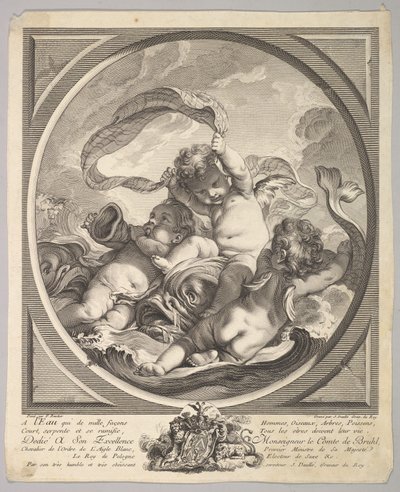 Água, aprox. 1748. de Jean Daullé