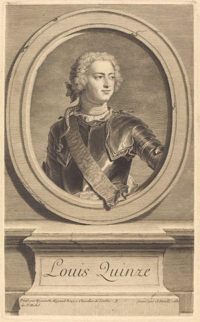 Luís XV de Jean Daullé after Hyacinthe Rigaud