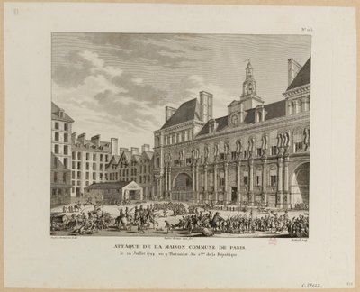 Ataque à comuna de Maison em Paris de Jean Duplessis Bertaux