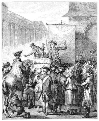 O Charlatan no Louvre, Paris, 1885. de Jean Duplessis Bertaux