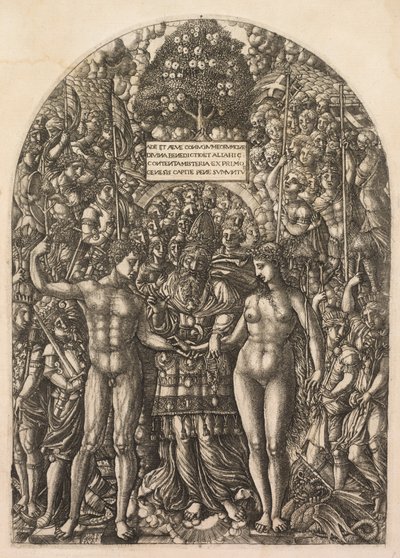 Casamento de Adão e Eva, 1555. de Jean Duvet