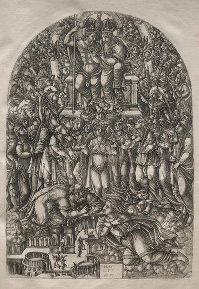 O Apocalipse: Uma Inumerável Multidão Que Está Diante do Trono, 1546-1556. de Jean Duvet