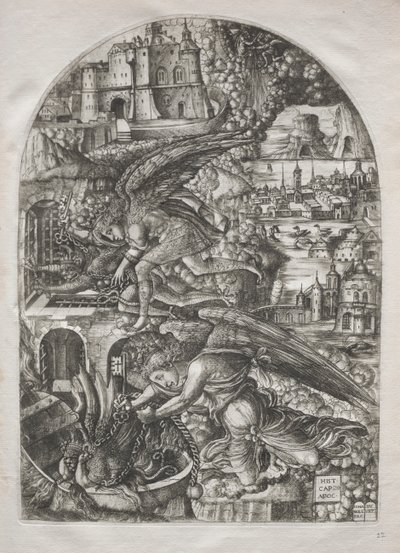 O Apocalipse: Satanás preso por mil anos de Jean Duvet