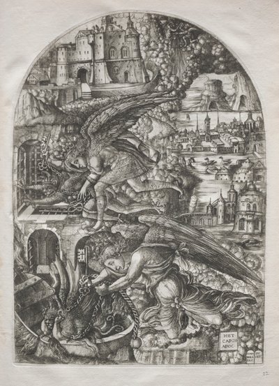 O Apocalipse: Satan Bound for a Thousand Years, 1546-1555. de Jean Duvet