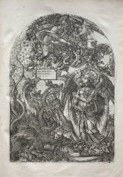 O Apocalipse: São Miguel e o Dragão, 1546-1556. de Jean Duvet