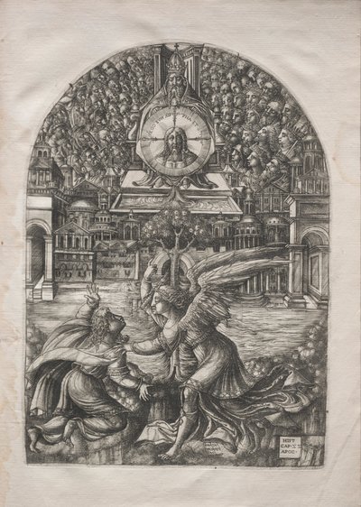O Apocalipse: O Anjo Mostra São João a Fonte da Água Viva, 1546-1556. de Jean Duvet
