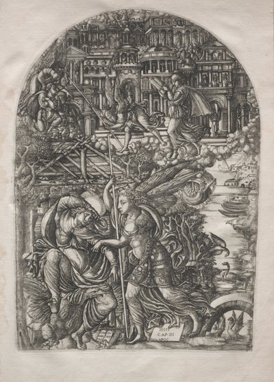 O Apocalipse: O Anjo Mostra São João, a Nova Jerusalém, 1546-1556. de Jean Duvet
